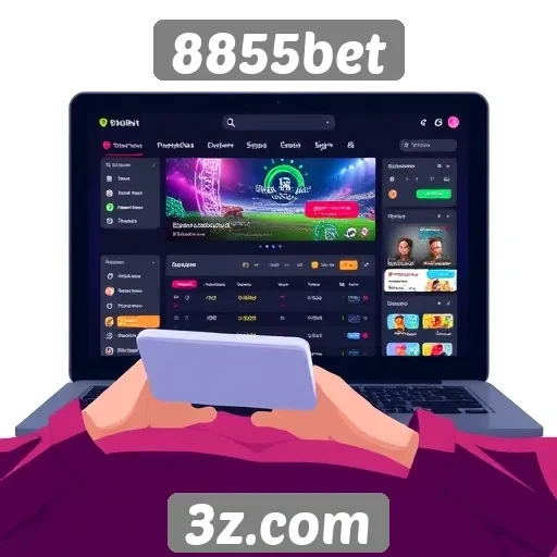 Explorando a interface do usuário no 8855bet