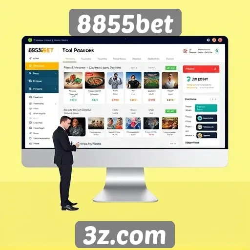 Avaliação da experiência do usuário no 8855bet